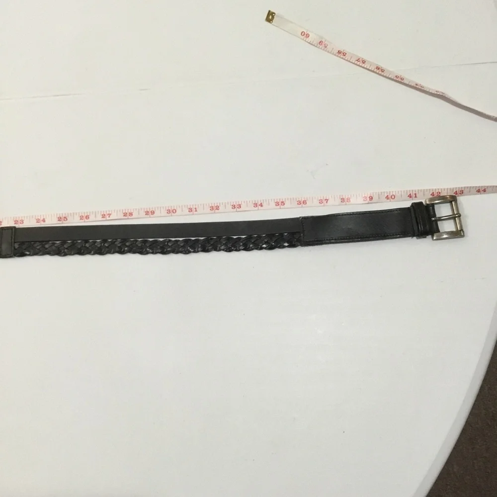 Brazilian Leather Braided Belt